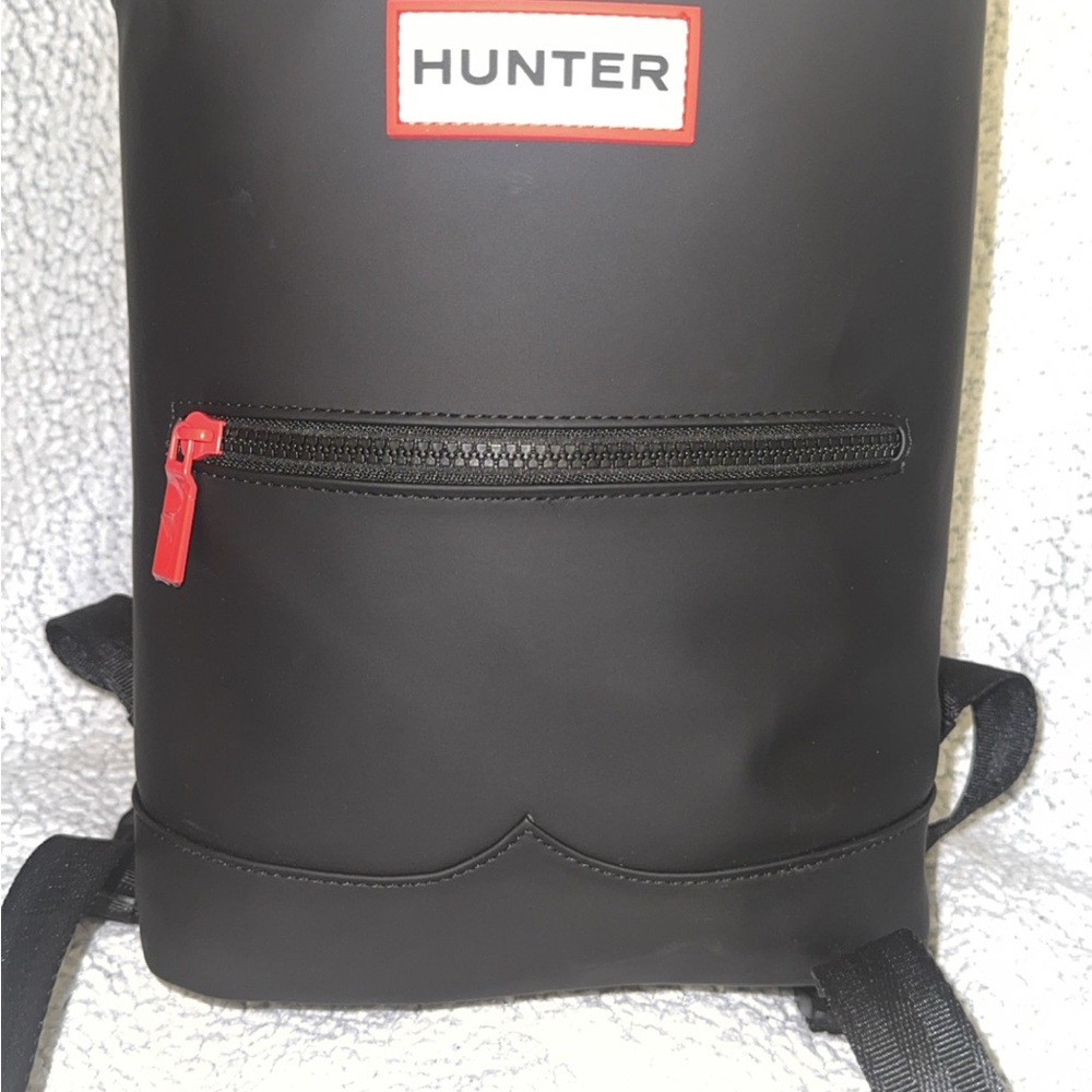 Hunter Black and Red Backpack with Durable Design